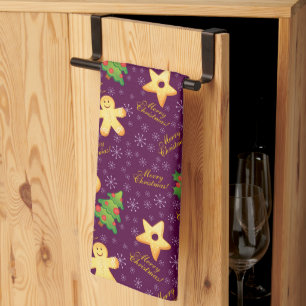 Merry kerst Kitchen Towel Theedoek