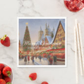 Merry kerst Kitsch Nostalgische Duitse markt Servet (Insitu)