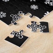 Merry kerst Kitty Cat Legpuzzel (Zijkant)
