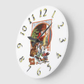 Merry kerst kleurrijke klok (Hoek)