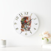 Merry kerst kleurrijke klok (Huis)