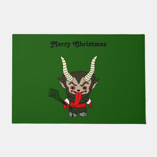 Merry kerst Krampus Deurmat (Voorkant)