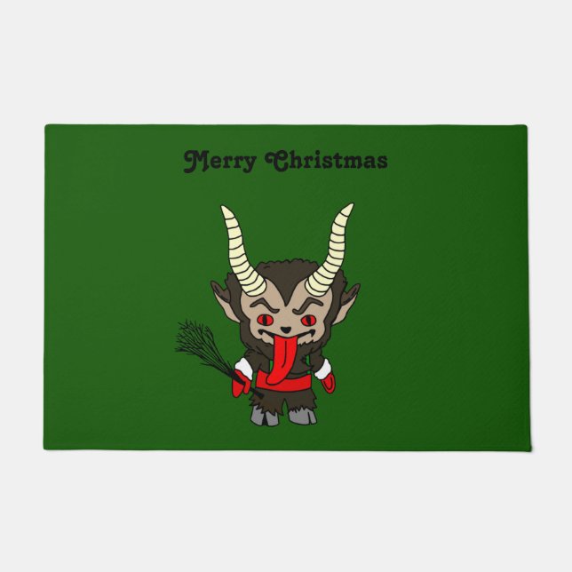 Merry kerst Krampus Deurmat (Voorkant)