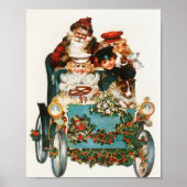 Merry kerst  kunst klassiek poster (Voorkant)