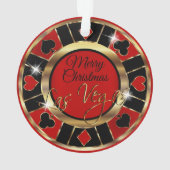 Merry kerst Las Vegas Ornament (achterkant)