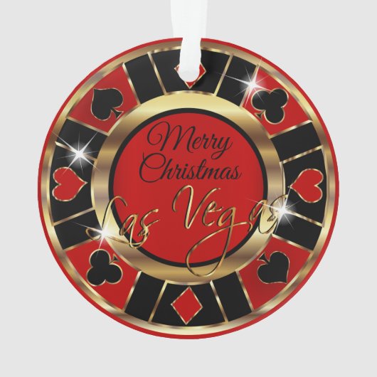 Merry kerst Las Vegas Ornament (achterkant)