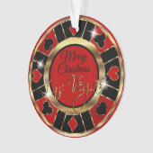 Merry kerst Las Vegas Ornament (voorkant)