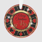 Merry kerst Las Vegas Ornament (voorkant)