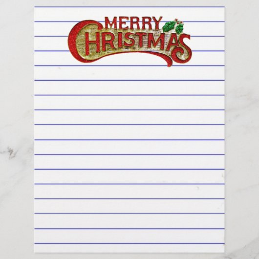 Merry kerst Letterhead (Voorkant)