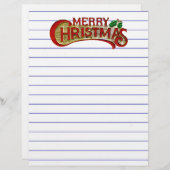 Merry kerst Letterhead (Voorkant / Achterkant)