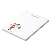 Merry kerst Little girl Notitieblok (Linkerzijde)