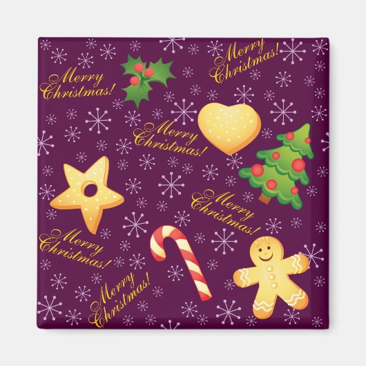 Merry kerst Magnet (Voorkant)