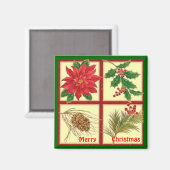Merry kerst Magnet (Voorkant / Achterkant)