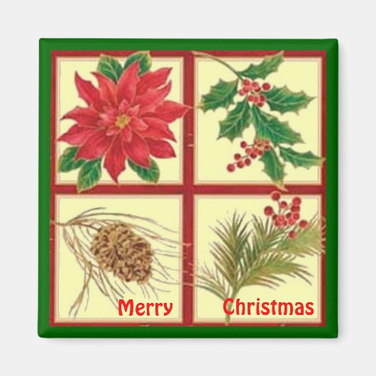Merry kerst Magnet (Voorkant)