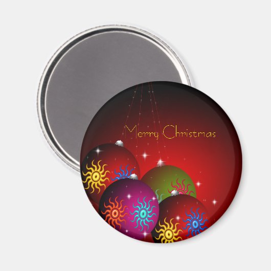 Merry kerst Magnet (Voorkant / Achterkant)