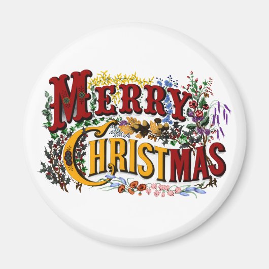 Merry kerst Magnet (Voorkant)