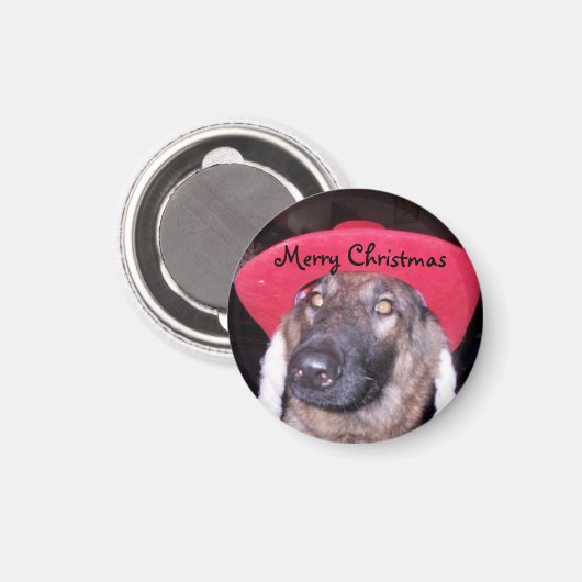 Merry kerst Magnet (Voorkant / Achterkant)