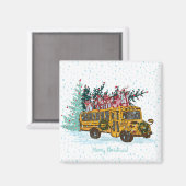 Merry kerst Magnet (Voorkant / Achterkant)