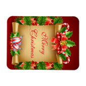 Merry kerst Magnet Magneet (Horizontaal)