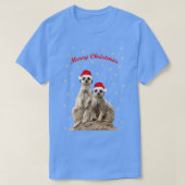 Merry kerst Meerkats T-shirt (Design voorkant)