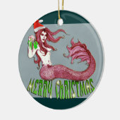 Merry kerst Mermaid Ornament (Links)