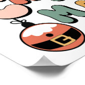 Merry kerst Merry-feestjes Poster (Hoek)