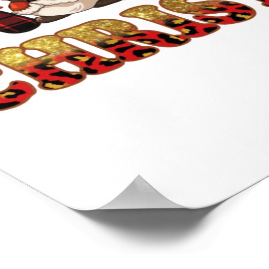 Merry kerst Merry-feestjes Poster (Hoek)