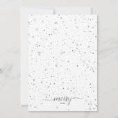 MERRY-kerst met kleurenmatchende typografie Feestdagenkaart (Achterkant)