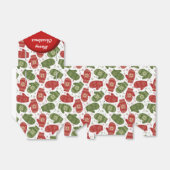 Merry kerst Mittens Pattern Favor Box Bedankdoosjes (Uitgevouwen)