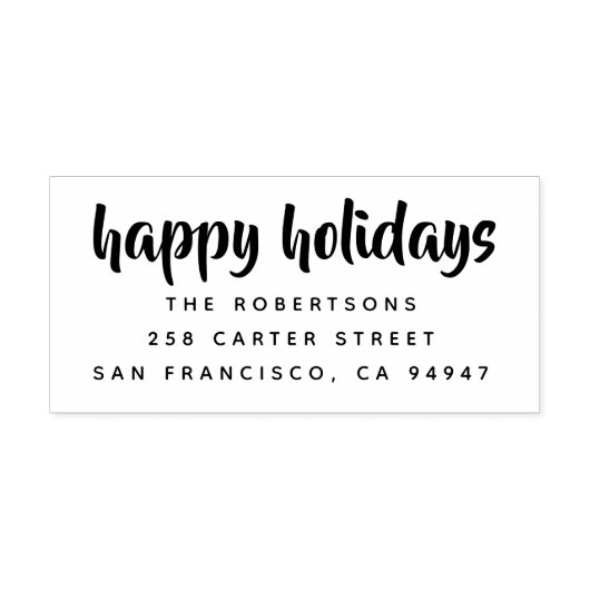 Merry kerst Modern, persoonlijk Zelfinktende Stempel (Design)