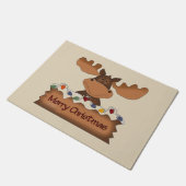 Merry kerst Moose Deurmat (Schuin)