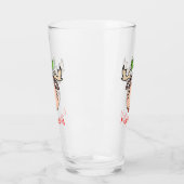 Merry kerst Moose Glass Glas (Links)
