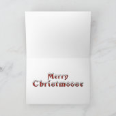 Merry kerst Moose Kaart (Binnen)