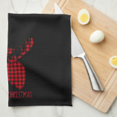Merry kerst Moose Kitchen Towel Theedoek (Quarter Fold)