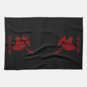 Merry kerst Moose Kitchen Towel Theedoek (Horizontaal)