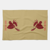 Merry kerst Moose Kitchen Towel Theedoek (Horizontaal)