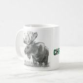 Merry kerst Moose Koffiemok (Voorkant links)