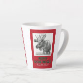 Merry kerst Moose Latte Mok (Rechterhoek)