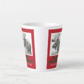 Merry kerst Moose Latte Mok (Voorkant)