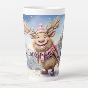 Merry kerst Moose Latte Mok