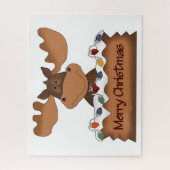 Merry kerst Moose Legpuzzel (Verticaal)