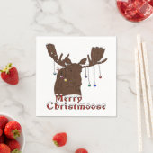 Merry kerst Moose Napkins Servet (Insitu)