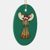 Merry kerst Moose Ornament (Rechts)