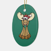 Merry kerst Moose Ornament (Links)