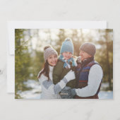 Merry kerst Multi Photo Collage Typografie Feestdagenkaart (Achterkant)