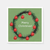 Merry kerst Napkins Servet (Voorkant)