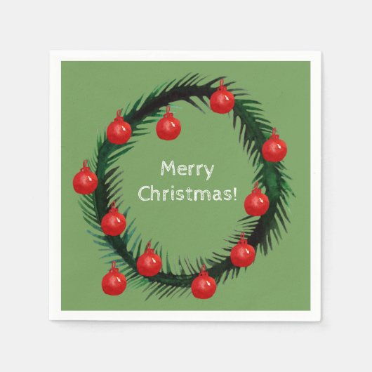 Merry kerst Napkins Servet (Voorkant)