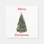 Merry kerst Napkins Servet (Voorkant)