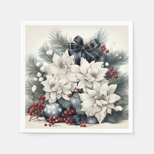 Merry kerst Napkins Servet (Voorkant)