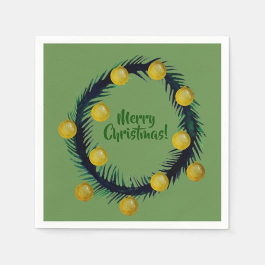 Merry kerst Napkins Servet (Voorkant)